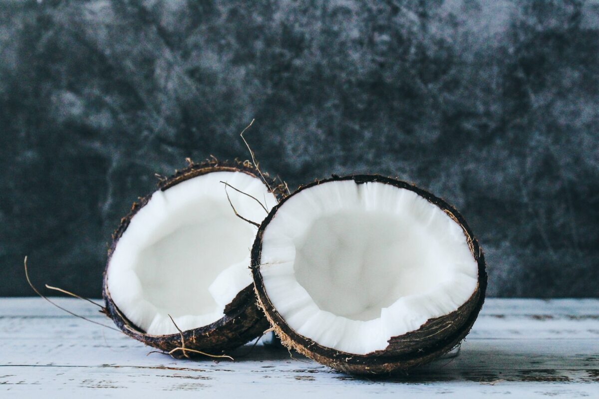 coconut split open