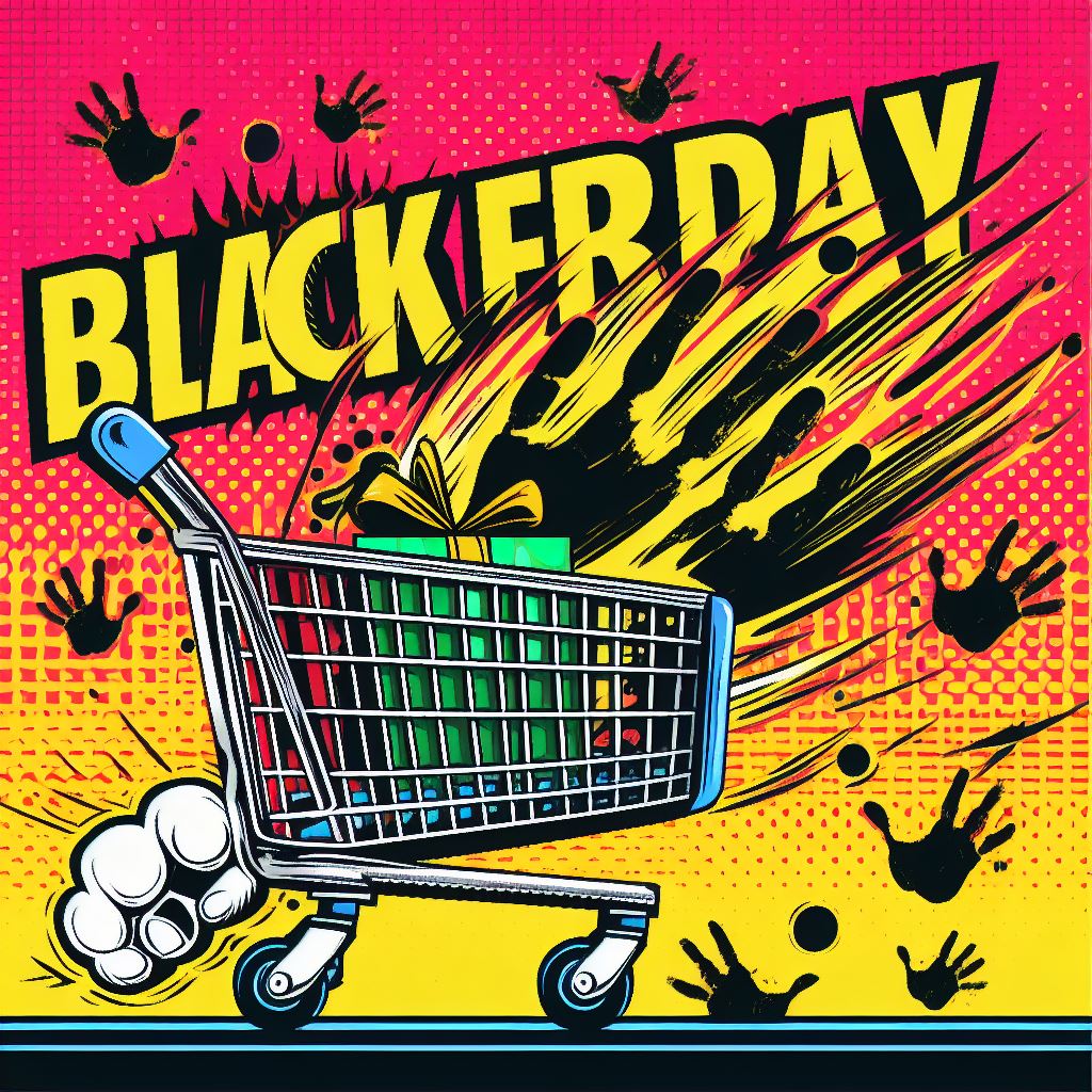 temu black friday gift in a cart